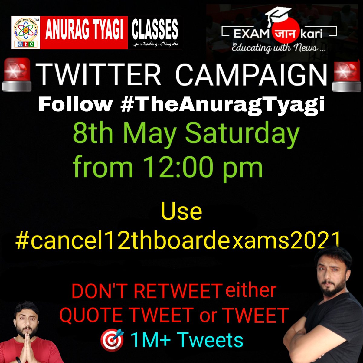 These are breaking students because they want to become famous. See both youtubers are posting different hashtags on same date how will be Trend

Jo bhi meri baat se sahmat hai please share Kare🙏

#cancel12thboardexams2021 #DONTIGNORE12THSTUDENTS #jaanpebhaari12thboardexams2021