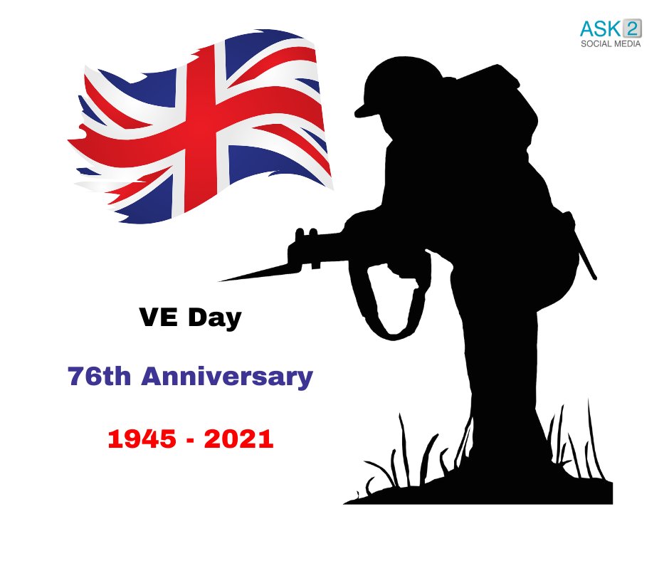 Today we remember all the men and women who lost their lives.

#VEDay #VictoryInEurope #WorldWar #WeWillRemember #ThankYou