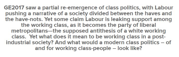 ... champion of the working class, Jeremy Corbyn. At its parallel The World Transformed Conference, People's (snigger) Momentum held a number of workshops. This was one such. I had until yesterday thought it rather arrogant of a bunch of middle class puppies and ageing hounds ...