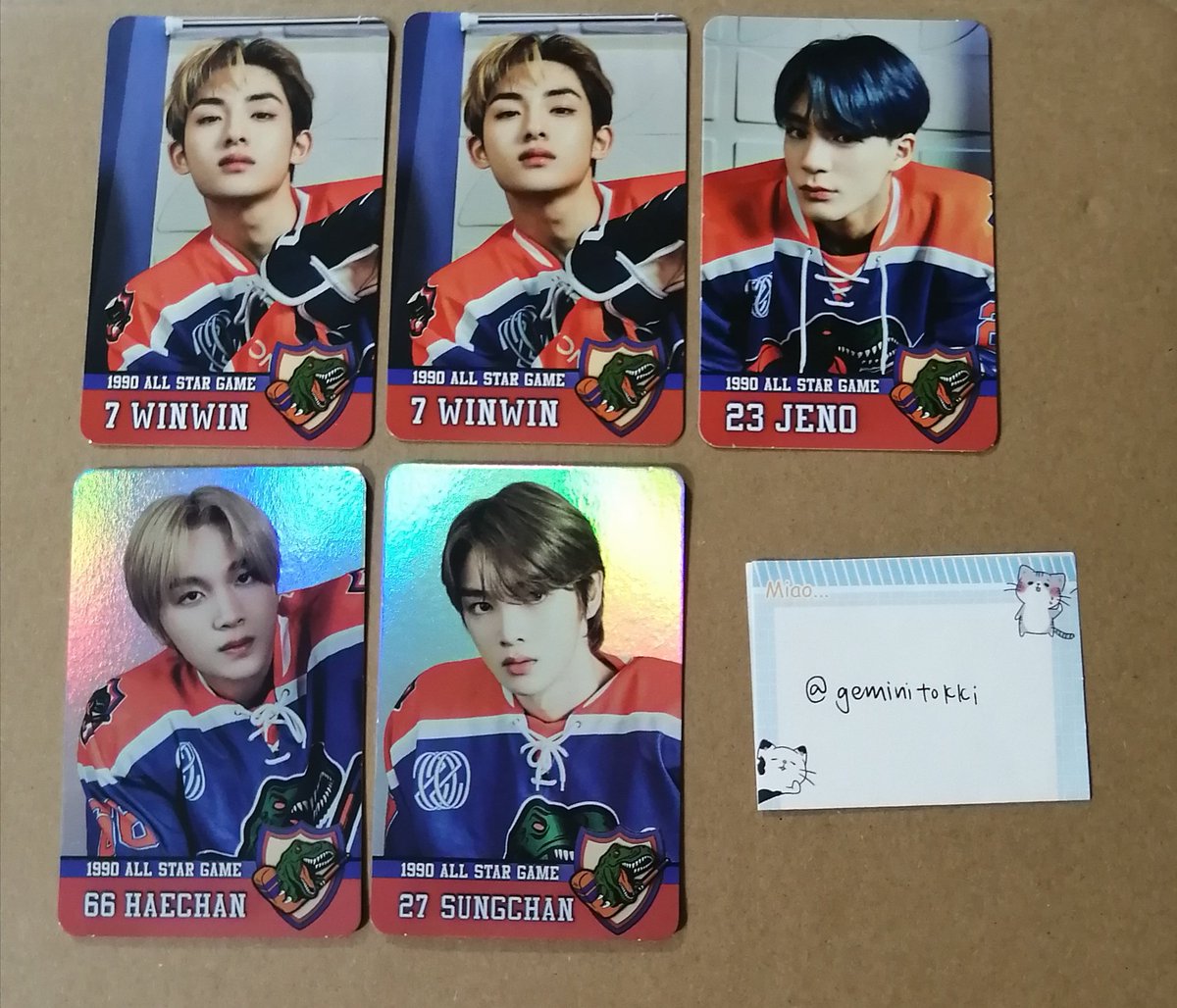 geminitokki's tweet photo. (WTS) nct resonance pt 2 90s love trading card pc

All prices in usd

Winwin normal $7
Jeno normal $20
Haechan holo $13 (manufacturng defect)
Sungchan holo $12

✔️paypal ✔️ww shipping

@nctselling_USA @selling_nct_usa https://t.co/FFJsWbkt5m
