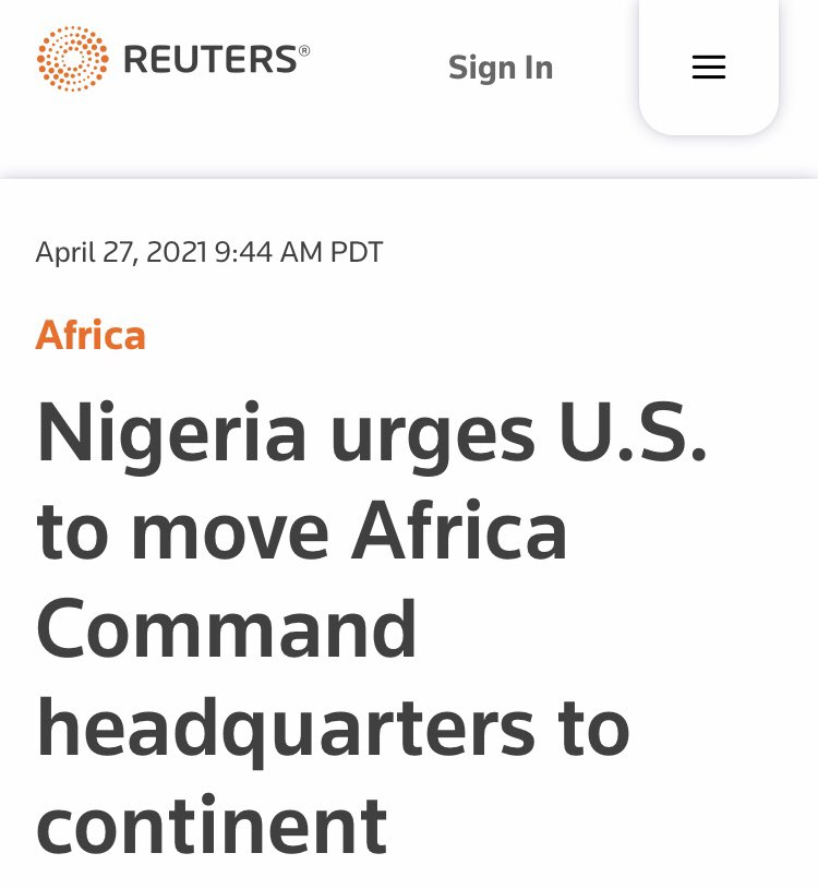 5. Wars are very expensive & Nigeria is at the bottom of the pecking order, as per U.S’s interest.Buhari’s request for U.S to relocate its Africa Command HQ (overseeing Africa) from Germany to Africa, to support the Nigeria efforts against insurgency, was turned down by Biden.