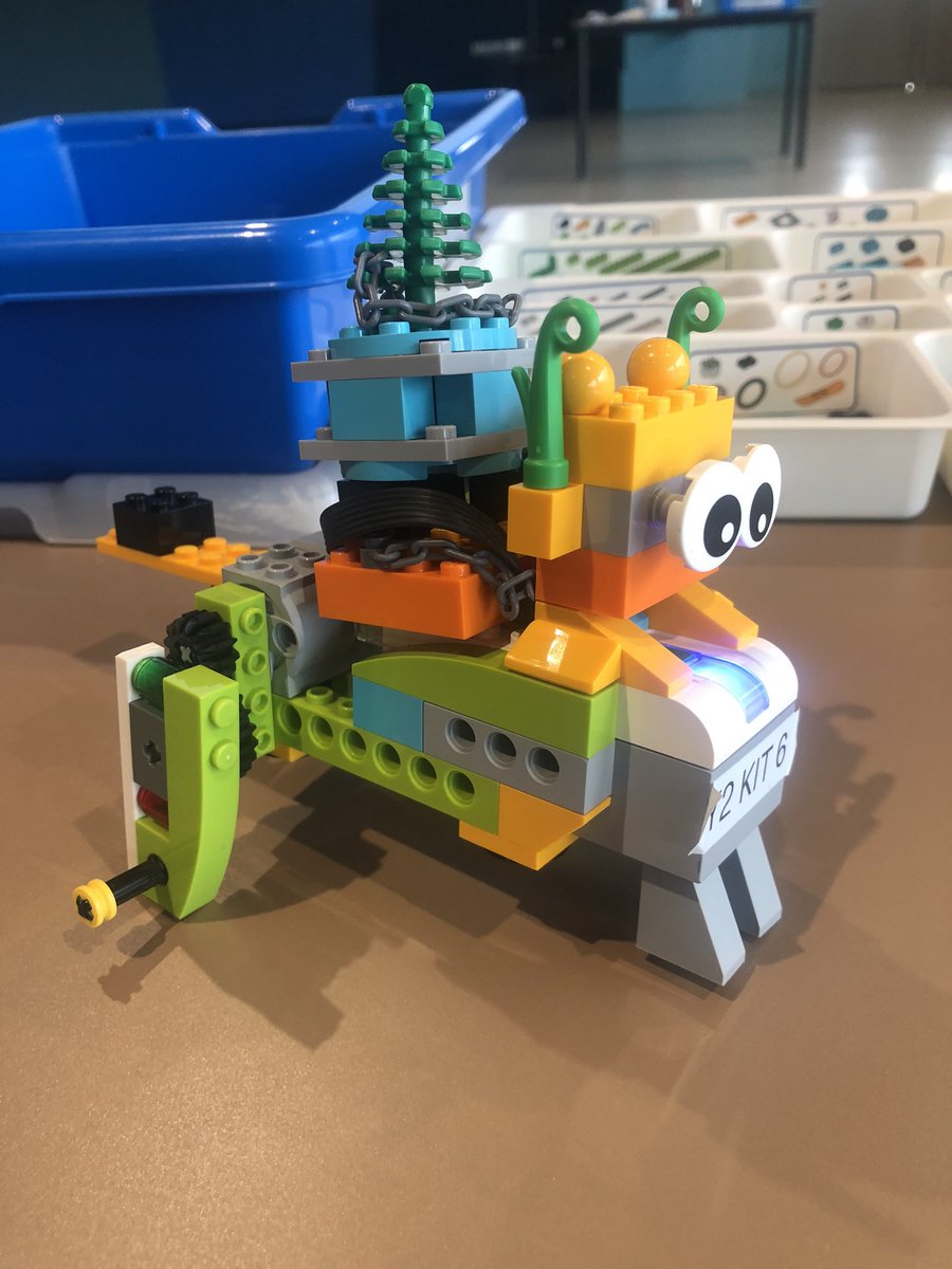 MrTibbleTeaches's tweet photo. Our annual #lego robot competition @TanglinTrust school was great fun! Amazing creativity from our students to create robot animals that can help people. From elevator dogs to horses and snakes, very impressed! With @Jonathan_Filer https://t.co/PJD4WKIKQg