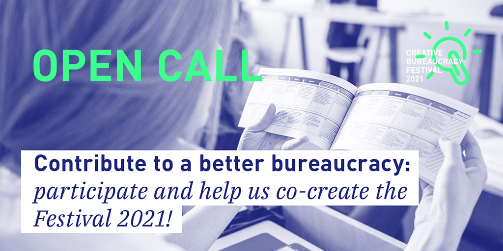Do you want to contribute to the #CBF2021 programme? We would love to hear your input 🗣️ and therfore invite you to submit your proposals for a session. Find more details directly on our website: 🔗 creativebureaucracy.org/festival-2021/… We look forward to reading your ideas!