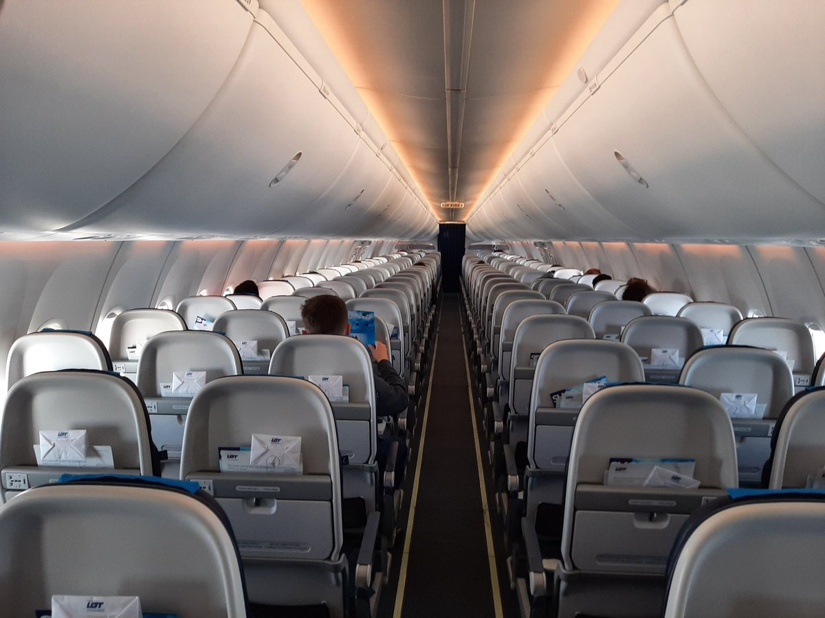 A very pleasant flight on a very empty plane. Free snack and bottled water included in the economy class fare. The apple pastry is tasty!