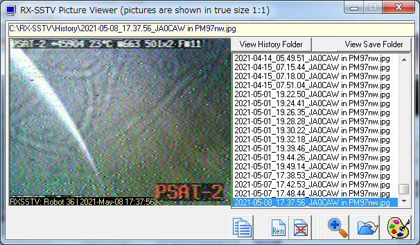 JA0CAW's tweet photo. PSAT-2 (NO-104) 08:19 UTC  1K2 Telemetry and SSTV over Japan #psat2 #aprs #sstv #amsat
>145.980MHz No Digi.
1:Fm PSAT2-1 To APOFF Via ARISS <UI R Pid=F0 Len=76> [17:33:31R] [++-]
:BLNh-DTMF:l|KE6BLR,KE4AZZ,KC9ELU,K3CRT ,K3CRT ,KW2EE ,KI6TSF,KN2K  ,N6AJ https://t.co/lpup8yprKj