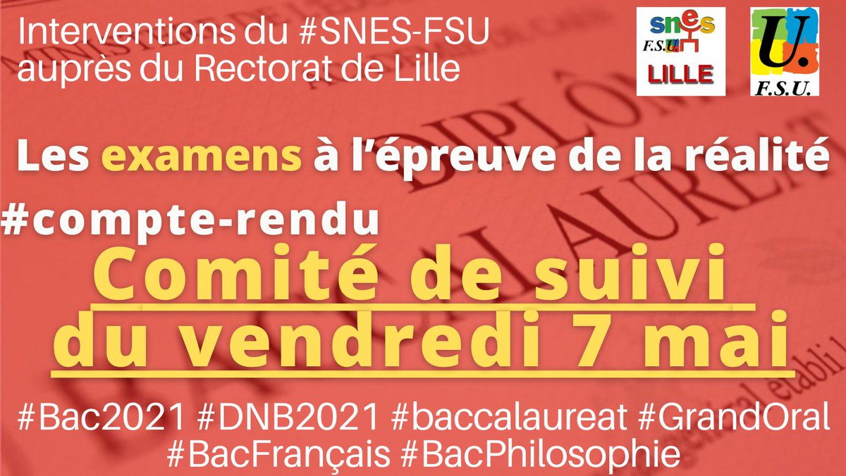 snesdelille's tweet photo. #Bac2021 #DNB2021 #baccalaureat #GrandOral #BacFrançais #BacPhilosophie
@SNESFSU 
https://t.co/C7nhYvPOyS https://t.co/HUzGOXSZwy