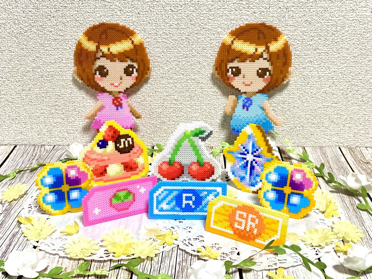 ポケツイファンアートコンテスト #アイロンビーズ 題名 .°ʚ ココロン