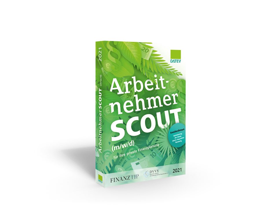 NEU: DATEV ArbeitnehmerScout (m/w/d) – für Ihre private Finanzplanung
 
Neuer Ratgeber zu Absicherung, Vorsorge und Familie.
 
Exklusivthema: Rentenoptimierung durch freiwillige Einzahlungen (Flexi-RentenG)

Erhältlich im Buchhandel und z. B. hier:
amazon.de/DATEV-Arbeitne…