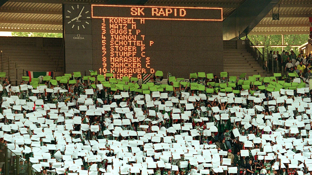 OEFBL's tweet photo. Heute vor 2️⃣5️⃣ Jahren stand mit dem @skrapid zum letzten Mal ein österreichisches Team in einem Europacupfinale. Den Siegeszug im Cup der Cupsieger haben wir in unserem #90erJournal näher beleuchtet: https://t.co/EhlXQ58x3a
#BundesligaZeitreise https://t.co/1cLkE9lMip