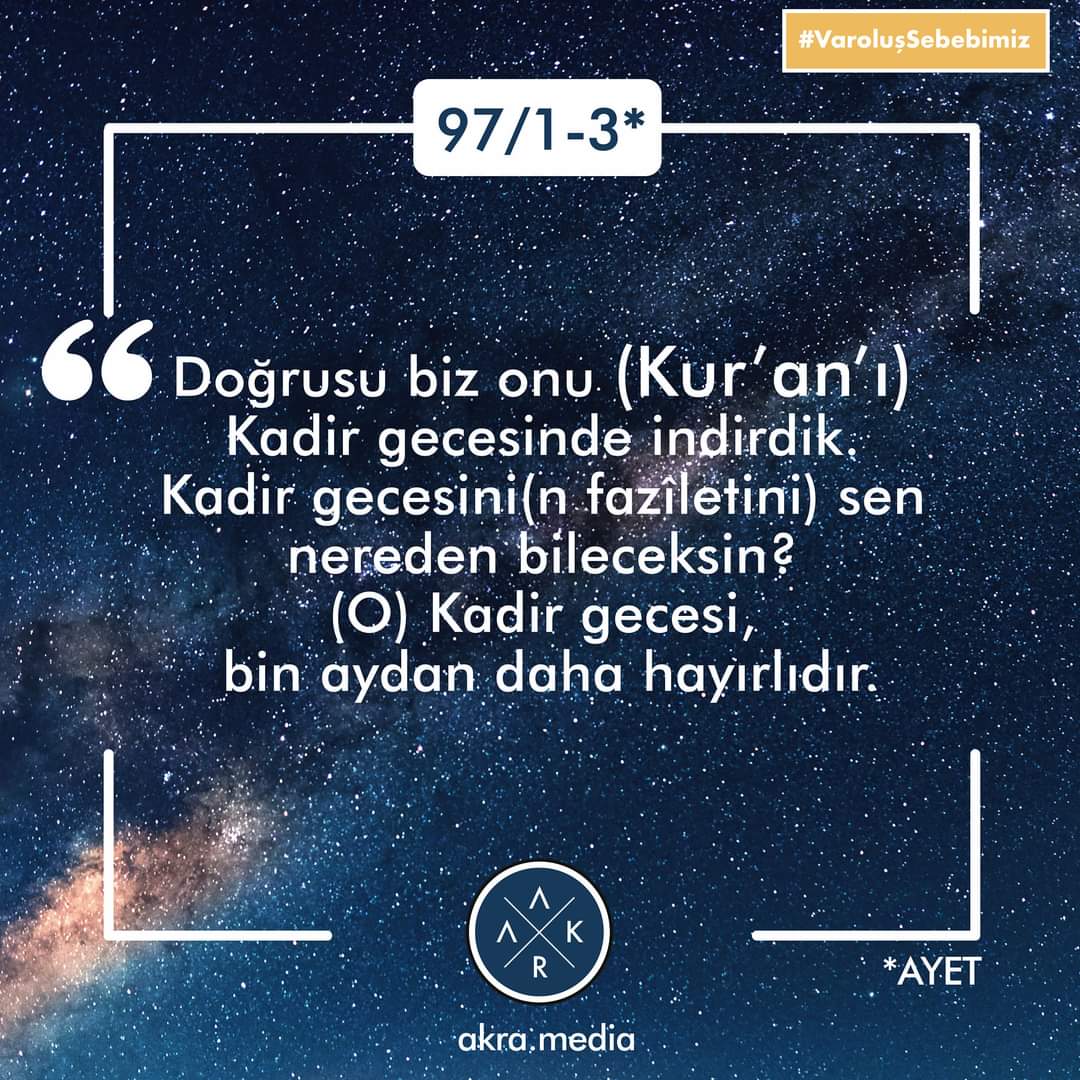 Kadir gecenizi tebrik eder, dualarınızın kabul olmasını yüce Mevla'dan niyaz ederim.