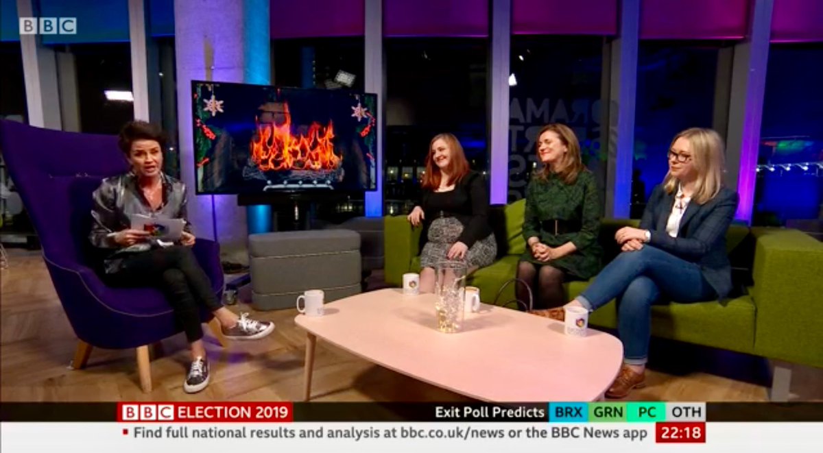 Fionasstalker's tweet photo. "I loved it" - "X-Factor for journalists" - @AngelaHaggerty on spending 13 hours in @BBCScotlandNews #BBCElectionCafe
#HotTowels #7MonthsPregnant
#BabyFrancis #Shereen https://t.co/8POVPUQIOm