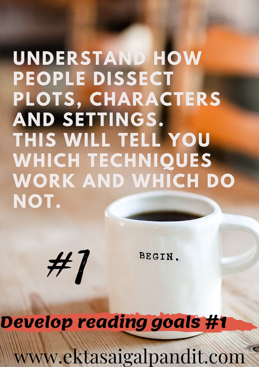 ekta_saigal's tweet photo. It is essential to read with a perspective of a reader. Read and understand how a reader would analyze a piece. This will help you develop plots and characters that a reader relishes.
https://t.co/vqxphksQtd
#Reading #readingskills #Writers #reader2 https://t.co/hswOpLKwje