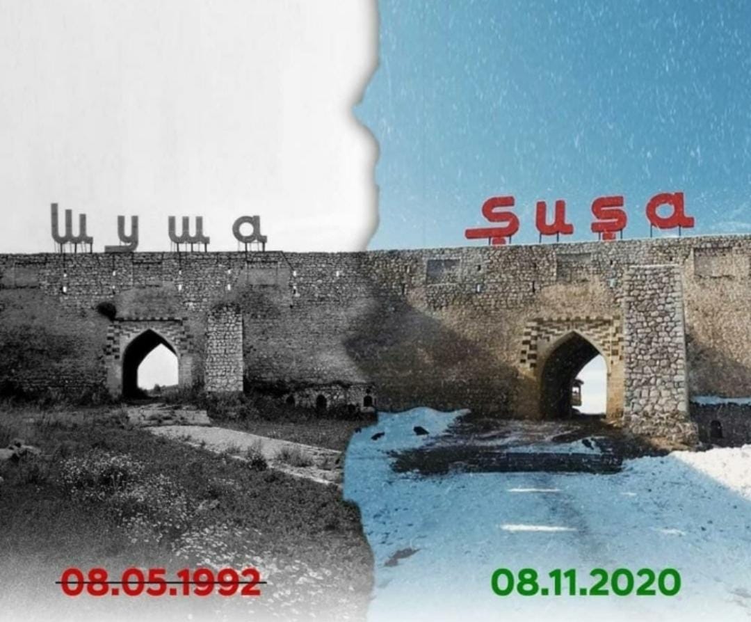 Bu gün ŞUŞANIN işğalından 29 il ötmür, Azad olunmasindan 6 ay ötür.
#ŞuşaisAzerbaijan #KarabakhisAzerbaijan🇦🇿🇦🇿