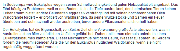 erzaehlmirnix's tweet photo. Der Eukalyptus ist ja ein totaler Arschlochbaum! 😱 https://t.co/knLeeei0XC