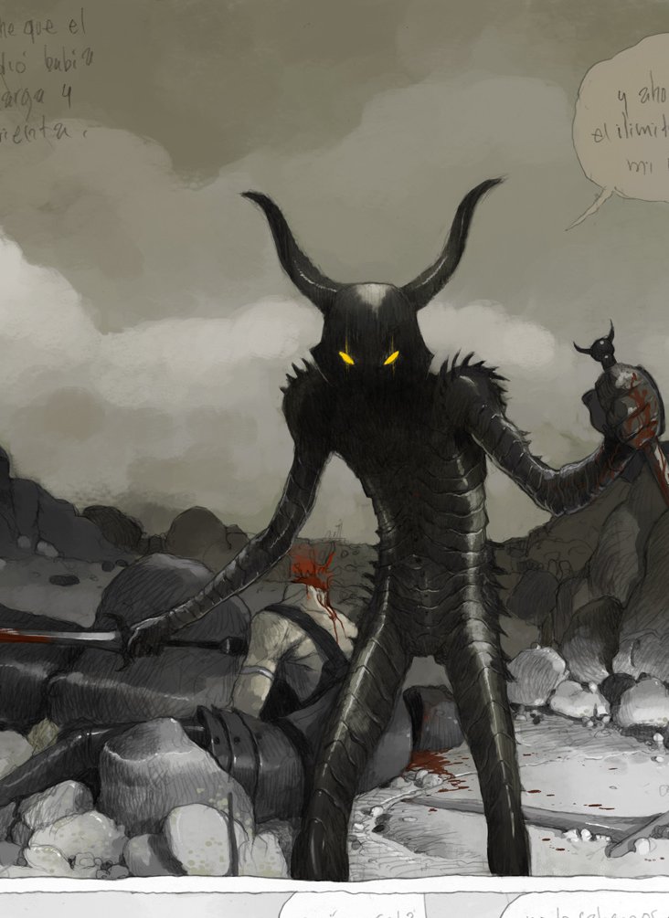 some future watersnakes page,the evil king octopus.