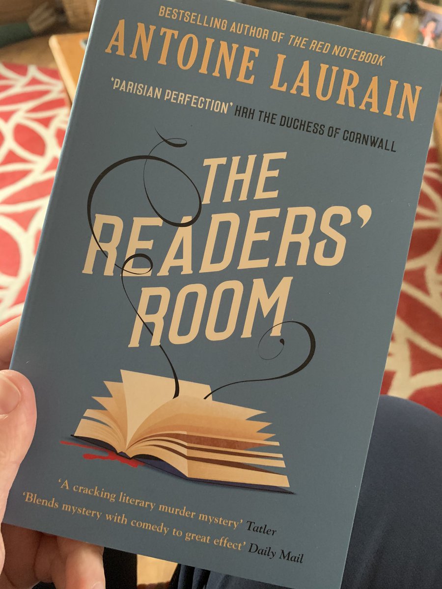 Thank you so much to @BelgraviaB for my copy of Antoine Laurain’s #TheReadersRoom, out in paperback on June. This looks perfect for curling up with on a wet weekend!