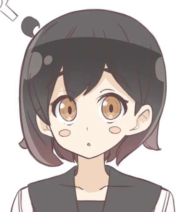 髪の毛を耳にかけてみました 