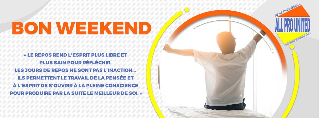 AllProUnited's tweet photo. « Le repos rend l’esprit plus libre et plus sain pour réfléchir. Les jours de repos ne sont pas l’inaction… Ils permettent le travail de la pensée et à l’esprit de s’ouvrir à la pleine conscience pour produire par la suite le Meilleur de Soi. »
#weekend 

BON WEEK END!!! https://t.co/J7fxQLiKe0