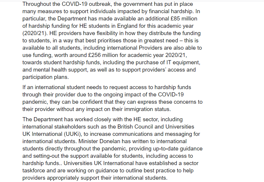 UnisNotBorders's tweet photo. Although @UnisNotBorders has written much on this matter, it seems international students in the UK have to learn the hard way that when you have superficial demands, you'll get a superficial response from the @educationgovuk, regarding this petition: https://t.co/sJXCM7VJSU 1 https://t.co/VGiujxBczD