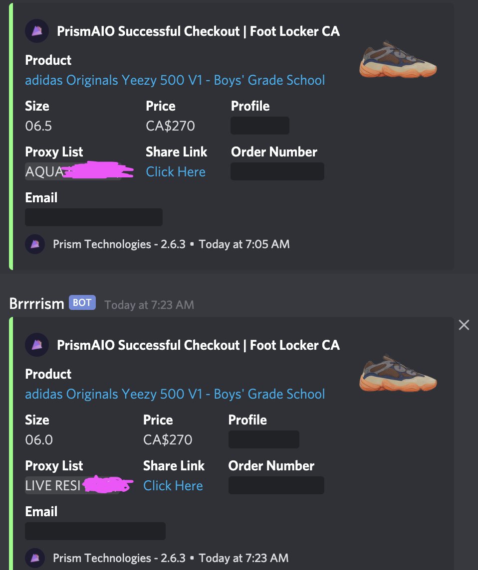 Light morning. Thx ⬇️
@PrismAIO 
@AMNotifyCA @MiawFnf @Soleus 
@LiveProxies @AquaProxiesIO