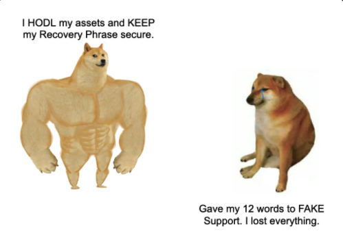 We will never ask for your Recovery Phrase.
Never, ever give it away.

Follow these 7 steps:
community.trustwallet.com/t/7-essential-…