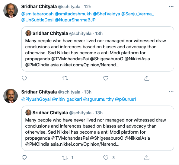 rupasubramanya's tweet photo. Normally by now, the attacks would have been vicious from the #DoLTright who've been tagged here to troll me. But what's interesting is that even they've largely gone quiet. Even for them, could it be defending the indefensible has become difficult? https://t.co/Rr0TC5HrxO
