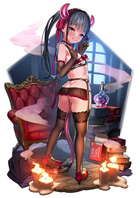 妹サキュバス ビネット風
コスプレなので尾っぽはお尻にぬぷり形式☺️
#サキュバスホームステイ 