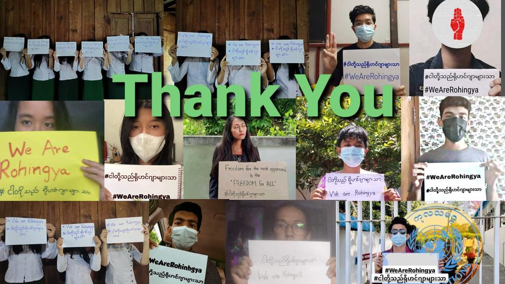 Thank you very much our Burmese brothers and sisters for participating with us in the campaign of #WeAreRohingya
#StandWithRohingya
#SaveMyanmar 
#WhatsHappeningInMyanmar