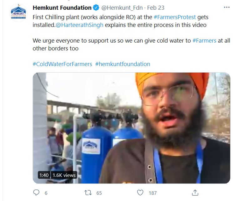 Hemkunt Foundation has been at the forefront of incentivising this protest. They provide everything at the border from WiFi ,tents to literally every comforting thing. Look at the snapshots: