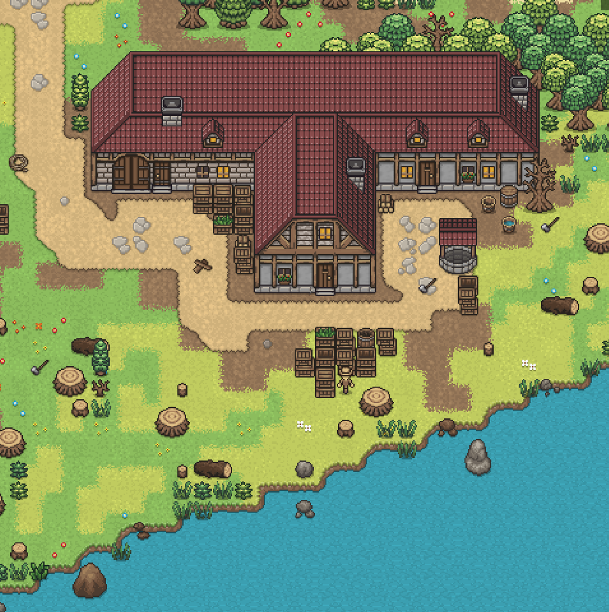pg5_studio's tweet photo. What a big farm at the seaside 😲 Perfect if you need something small! What is your favorite small?
https://t.co/umW4CORVSq 🍺🌍
#smallisnotbig #screenshotsaturday #gamedev #indiegame #gaming #question #mmorpg #playnow #free https://t.co/mWPNymAHsp