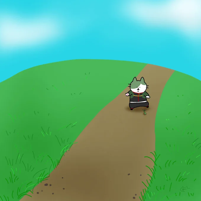 #引用RTで絵をあげて5人指名してバトンでお気に入りの絵を載せる

カドさんからバトンいただきました!
ありがたき幸せ🐈🐈🐈
猫刀剣男士わさわさ… https://t.co/KmHyUClIyC 
