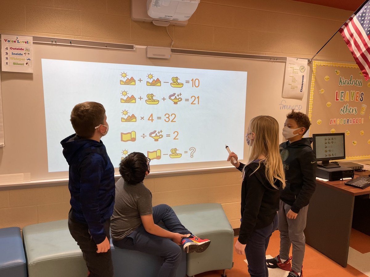 MrsPaden1st's tweet photo. Love this group of amazing 3rd graders!! No problem is too big when you have teamwork!! 💙🚀 We love attacking @mashupmath puzzles! #rocketmath #gorockets @StreetsboroES https://t.co/YiJ2IlWTvW