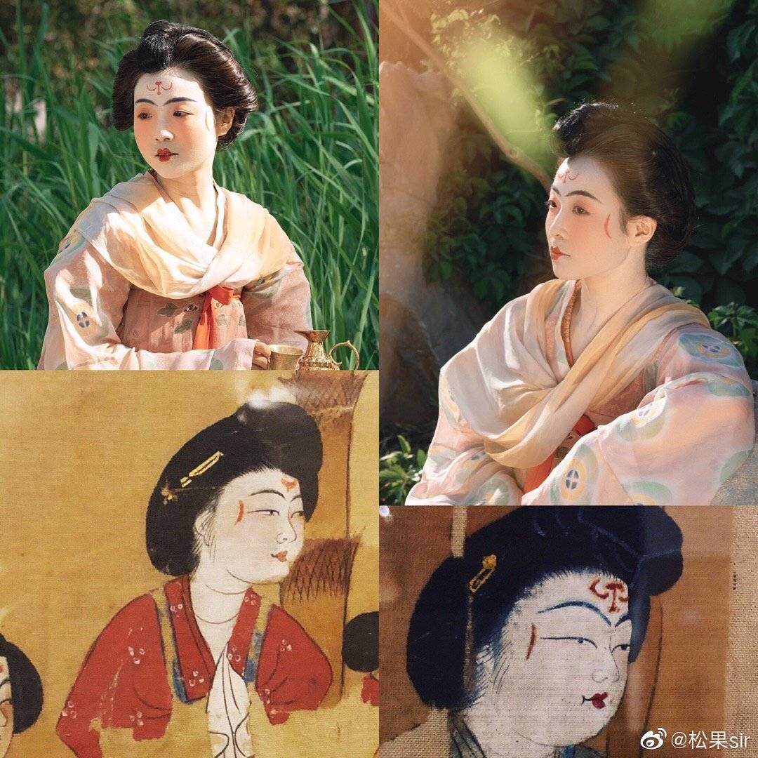 nextlevel094's tweet photo. 図4 出土した唐代開元時期の絹画

貴婦人の体の部分がだいぶ剥がれ落ちたけど、上半部分がまだ鮮明に残されている。手に持つのは義髻というかつら。頭上の髻もかつらと考えられる。

https://t.co/P5AXAIi7b5 https://t.co/GCKGwYPpu8