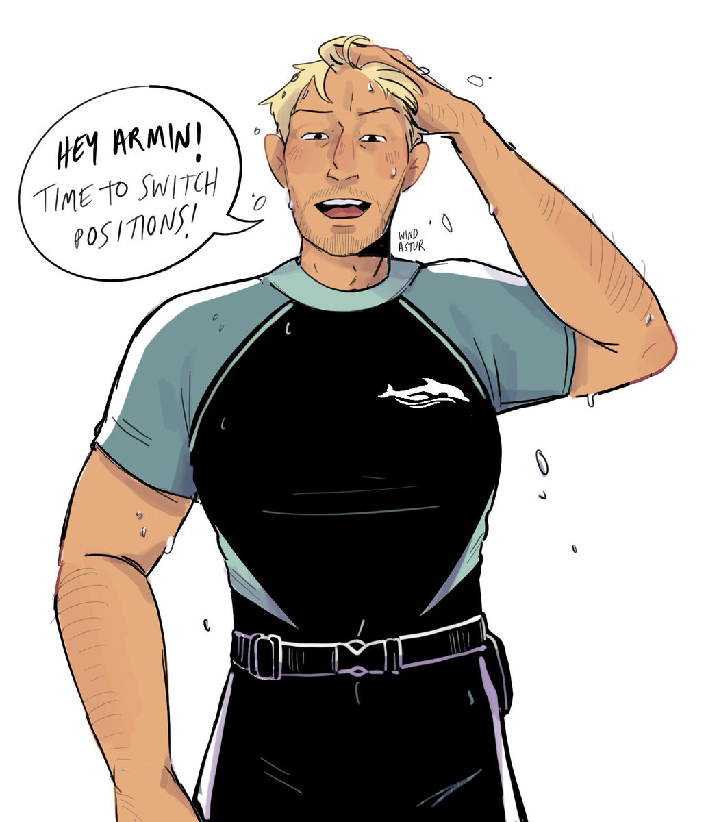 #arurei au where they're both lifeguards at a sea life park? 🐬💙 