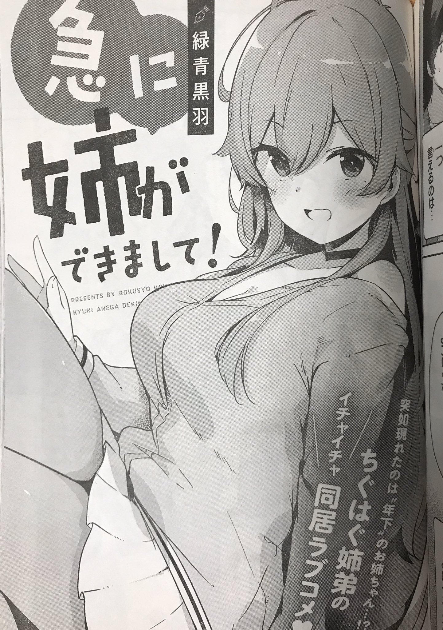 緑青黒羽☄「急に姉ができまして!」単行本3巻発売中! on X: 緑青黒羽☄「急に姉ができまして!」単行本3巻発売中! on X: