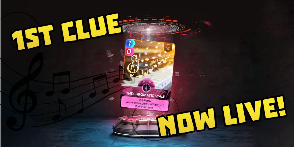 CUE_Cards's tweet photo. The Chromatic Scale crafting card is now live! 🎼 🔥
The Chromatic Scale is a series of notes... and that's your first clue. 🕵️ 🔎
#crafting #clue #music #chromaticscale #cue #community #cards #tcg https://t.co/agUwyxdYn2
