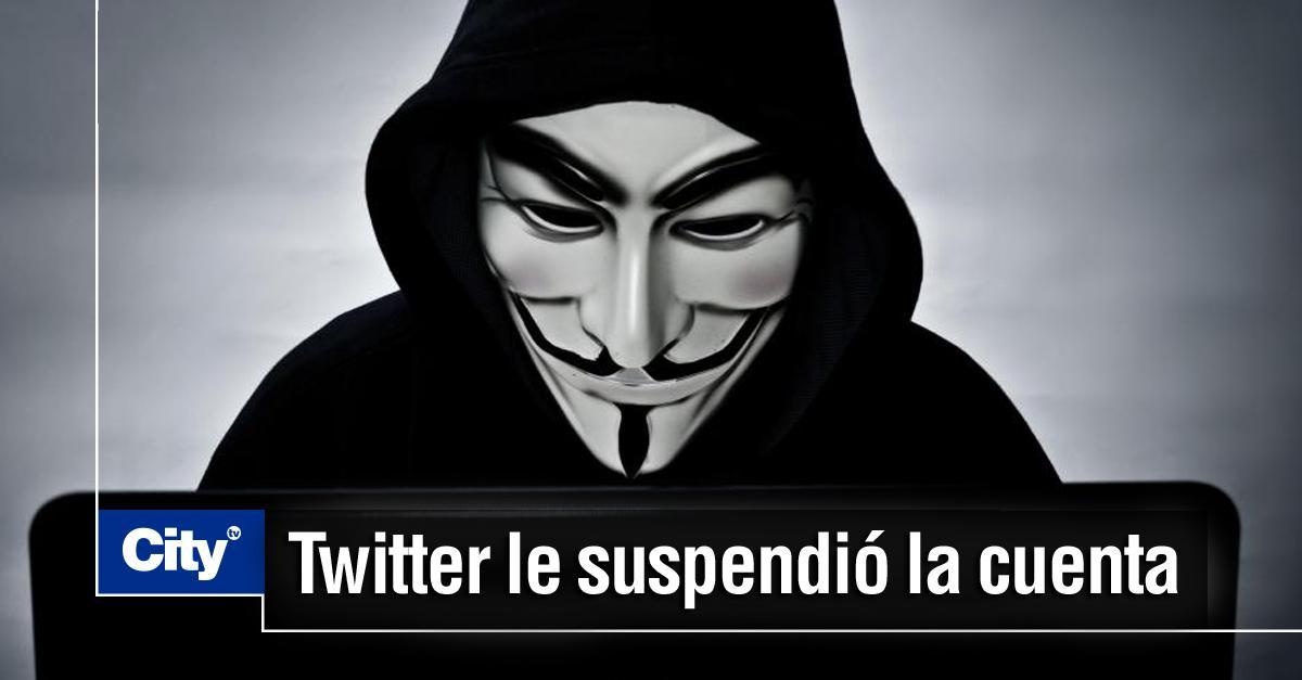 Citytv's tweet photo. Según con la red social, Anonymous Colombia habría "violado política sobre información privada". Le contamos más 👉 https://t.co/g5aSOiHgNe https://t.co/9KDrHM03tr