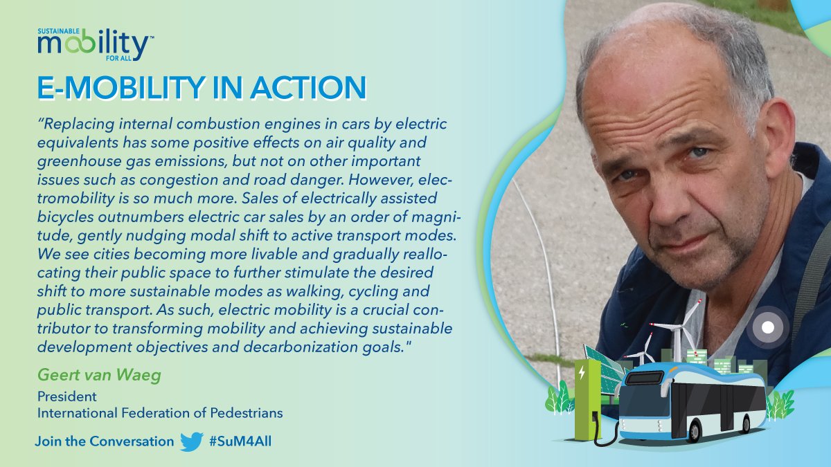 IFPedestrians's tweet photo. @IFPedestrians will participate in this seminar pointing out that a shift to sustainable mobility modes is key to any #emobility strategy!
Join the discussion:
🗓 10 May 2021
⏰ 10:30AM EST
Register to join us: https://t.co/rQ37zLOATl
#SuM4All #EmobilityinAction https://t.co/VTZRbJ4SpI