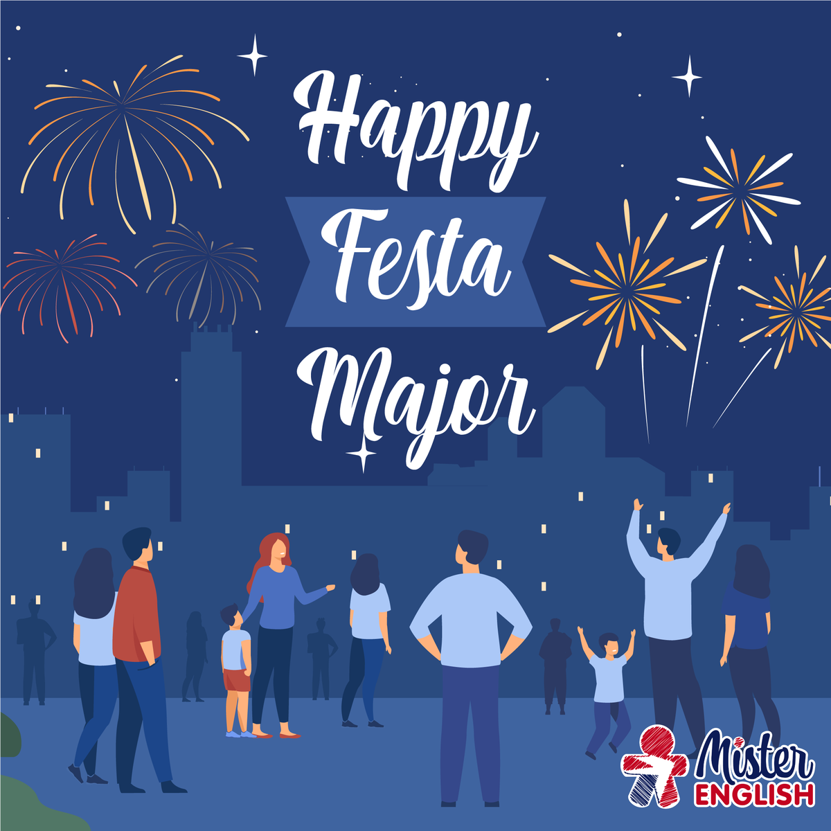 MrEnglishLleida's tweet photo. 🎉HAPPY FESTA MAJOR🎉 Des de Mister English us volem desitjar a very happy Festa Major de Lleida 🥳 i esperem que gaudiu amb tots els concerts i activitats culturals, sempre respectant les mesures de seguretat! Have fun! 🤗🤗 https://t.co/ZaUGr4GoLp