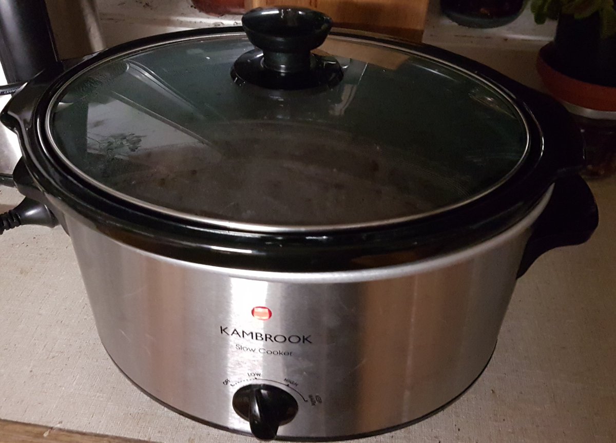 Two more. An American style coffee maker that keeps the coffee warm even if I forget about it.A slow cooker. Because taking ten minutes in the morning to make dinner is something I can manage when my brain actually is firing on all cylinders.