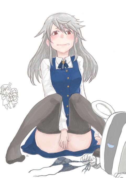 アマ女に潜入してたら隊長に見つかってパンツとられる真理さん

#アリスギアお絵描き 