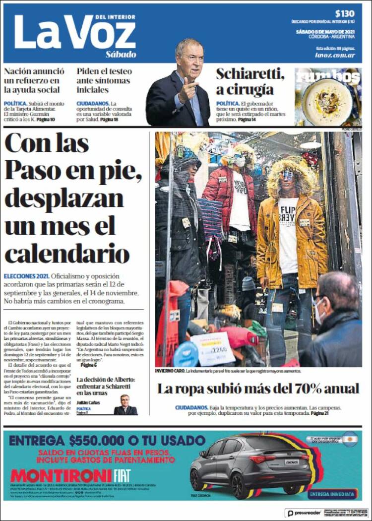 Hacemos la ronda de periodistas en <a href="/Cadena3Com/">Cadena 3 Argentina</a> 
Toda la información nacional con:
<a href="/vmaslup/">Vero Maslup</a> desde Rosario.
En Tucumán <a href="/RosaliaCazorla/">Rosalía Cazorla</a> 
<a href="/LuisOmarCastro/">Luis Omar Castro</a> en Mendoza.
Desde Sta Fe <a href="/pipyriveroc3/">Roberto Rivero</a> 
En Salta Elisa Zamora.