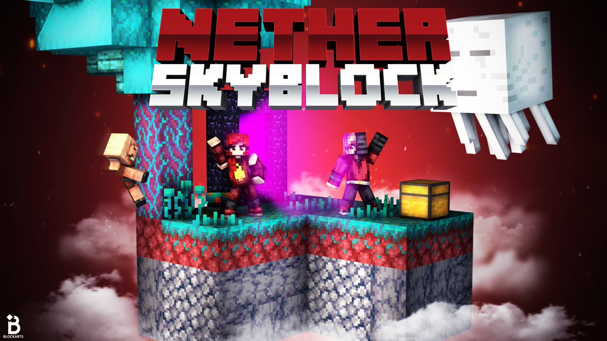 BlockartsBT's tweet photo. Nether Skyblock has been released on the @MinecraftMarket! 👏🎉
Get it here: https://t.co/KplLoWJ7GN

#minecraft #minecraft建築コミュ #minecraftbuilds #blockarts https://t.co/ibsDhJHFnH