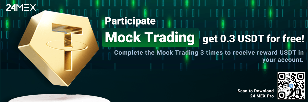 bitop_exchange's tweet photo. Practice your trading strategies 📊 without risking any real money, try the commodity trader's best tool on 24MEX and get 0.3 #USDT for free!
#24MEX #24MEXPRO #mocktrading #rewards https://t.co/2LT1eYY82H