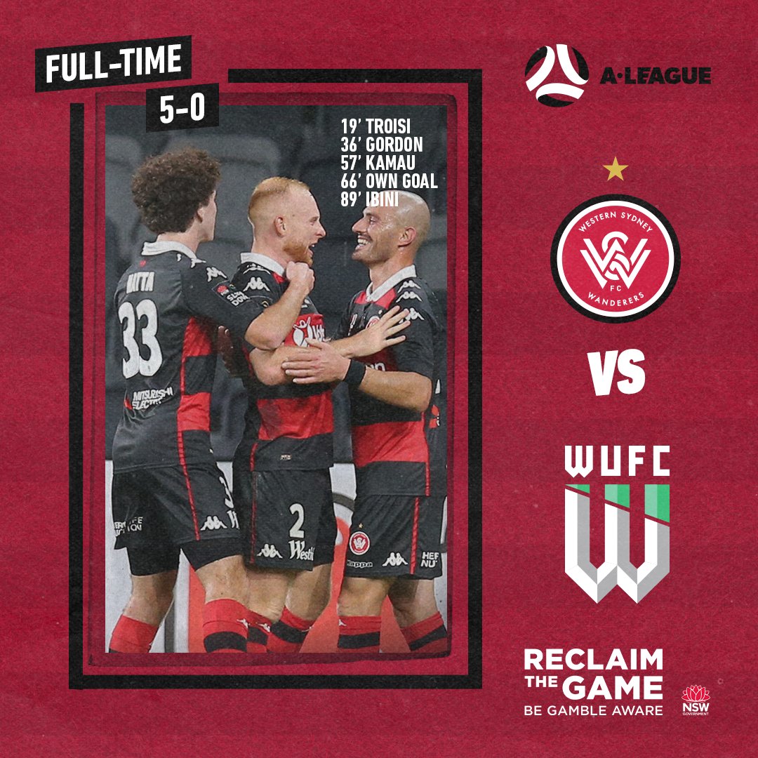 wswanderersfc's tweet image. Clinical.

#WSW #WSWvWUN