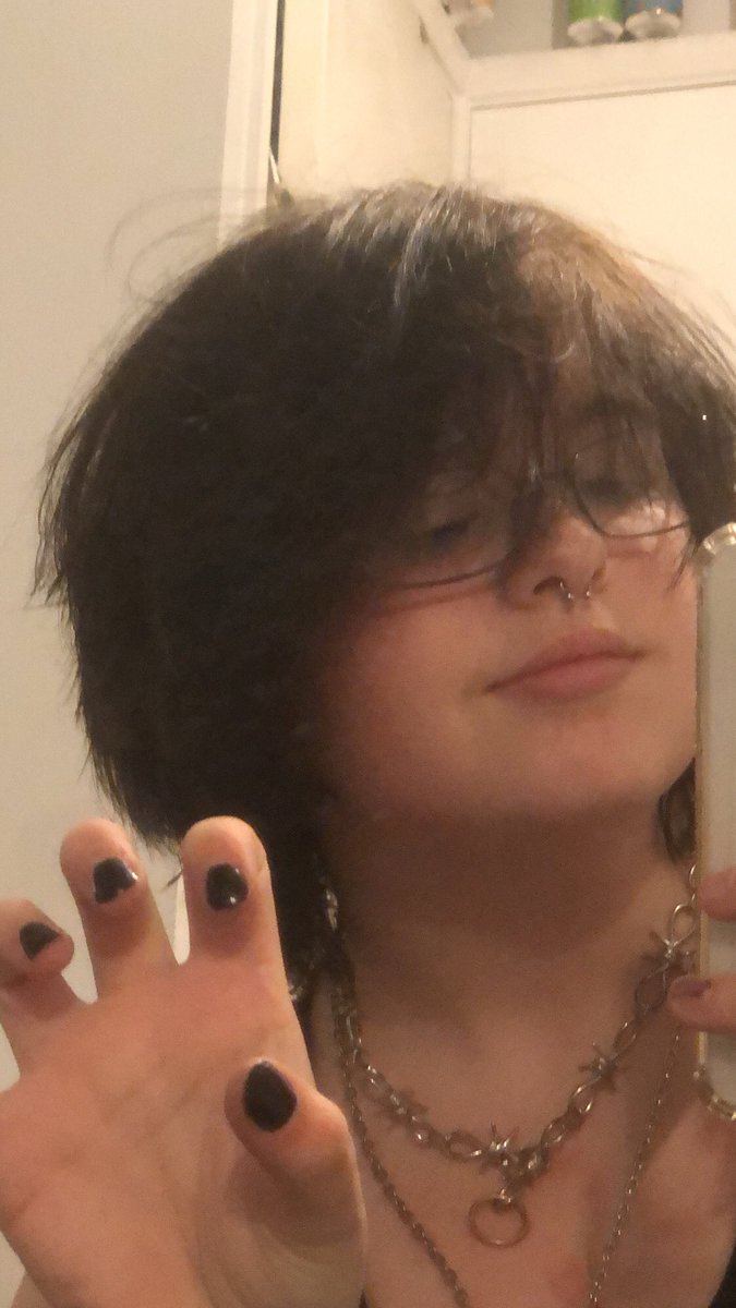 PinkDominics's tweet image. new haircut ig