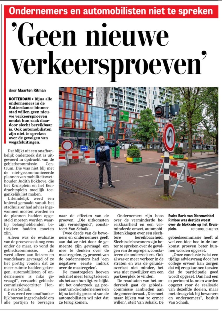 EdwinHighbrook's tweet image. “We” willen van alles in de stad organiseren en bouwen maar vergeten dat dit mobiliteit ( auto verkeer ) met zich meebrengt @judithbokhove Rotterdams beleid is ziek 😮‍💨😷