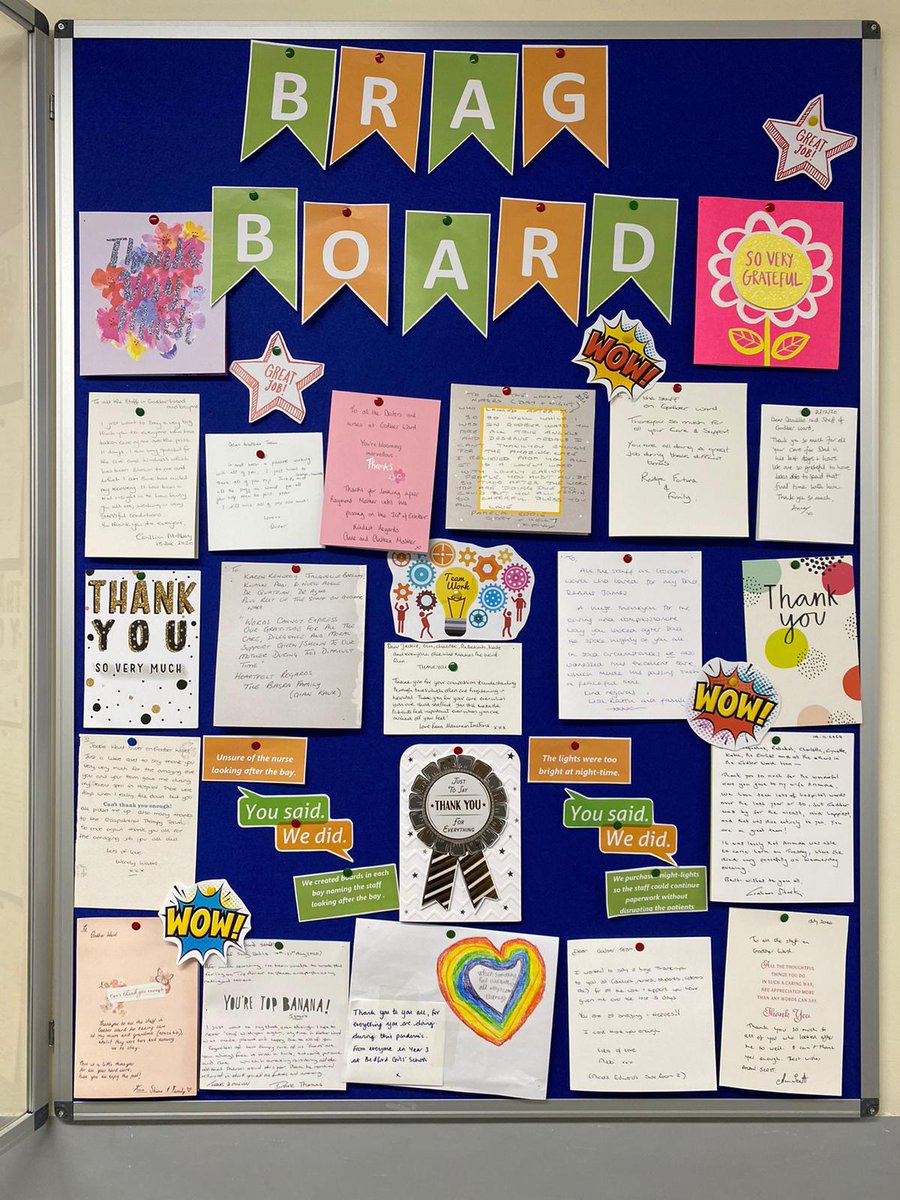 We have revamped our education boards. Thank you to our ward clerk nicole &amp; ward sister danielle @donwheel <a href="/JaneDove7/">Jane Dove</a> <a href="/bedfordhospital/">Bedford Hospital (Bedfordshire Hospitals NHS FT)</a> #godberward #nhs #teambuilding
