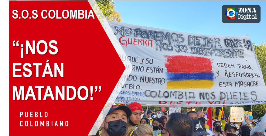 zoditv's tweet photo. https://t.co/JwoSzbgHBL 
El país atraviesa una de sus crisis más duras y en una semana de paro se registran decenas de muertos por parte de la #Policía #SOSColombiaNoDuerme  
Desde España te contamos https://t.co/Ke7ghUIB0F