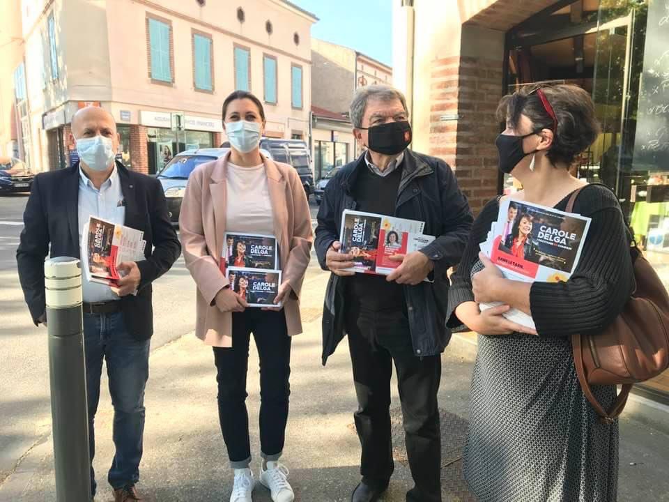 La_REC_'s tweet photo. ☀️Ce matin les équipes de l’@OccEnCommun étaient à votre rencontre à #Toulouse #Narbonne #Albi #Montauban et partout dans en #Occitanie pour présenter le mouvement solidaire, écologiste &amp; citoyen autour de @CaroleDelga aux élections régionales des 20 et 27 juin ! #AvecCaroleDelga https://t.co/Iu2a2kTQg7